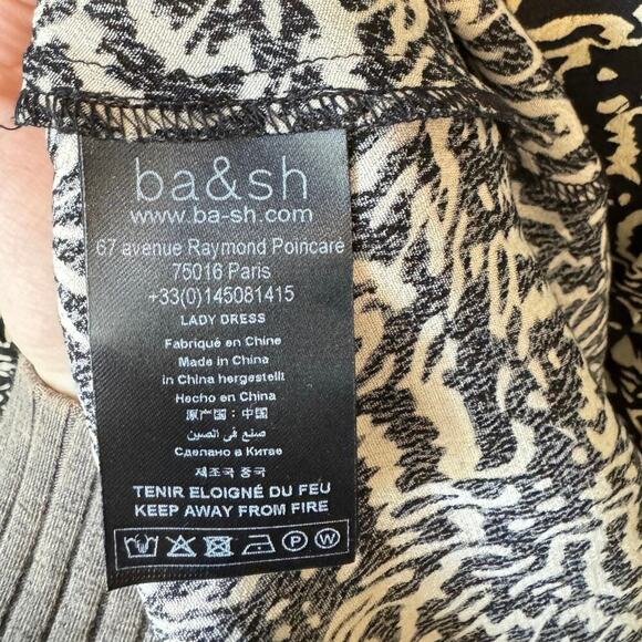 ba&sh Loa Dress EUC Size US 8 $345 MSRP Black Noir - Picture 5 of 8